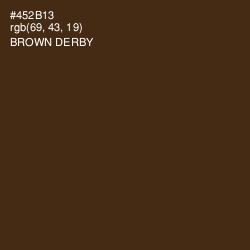 #452B13 - Brown Derby Color Image